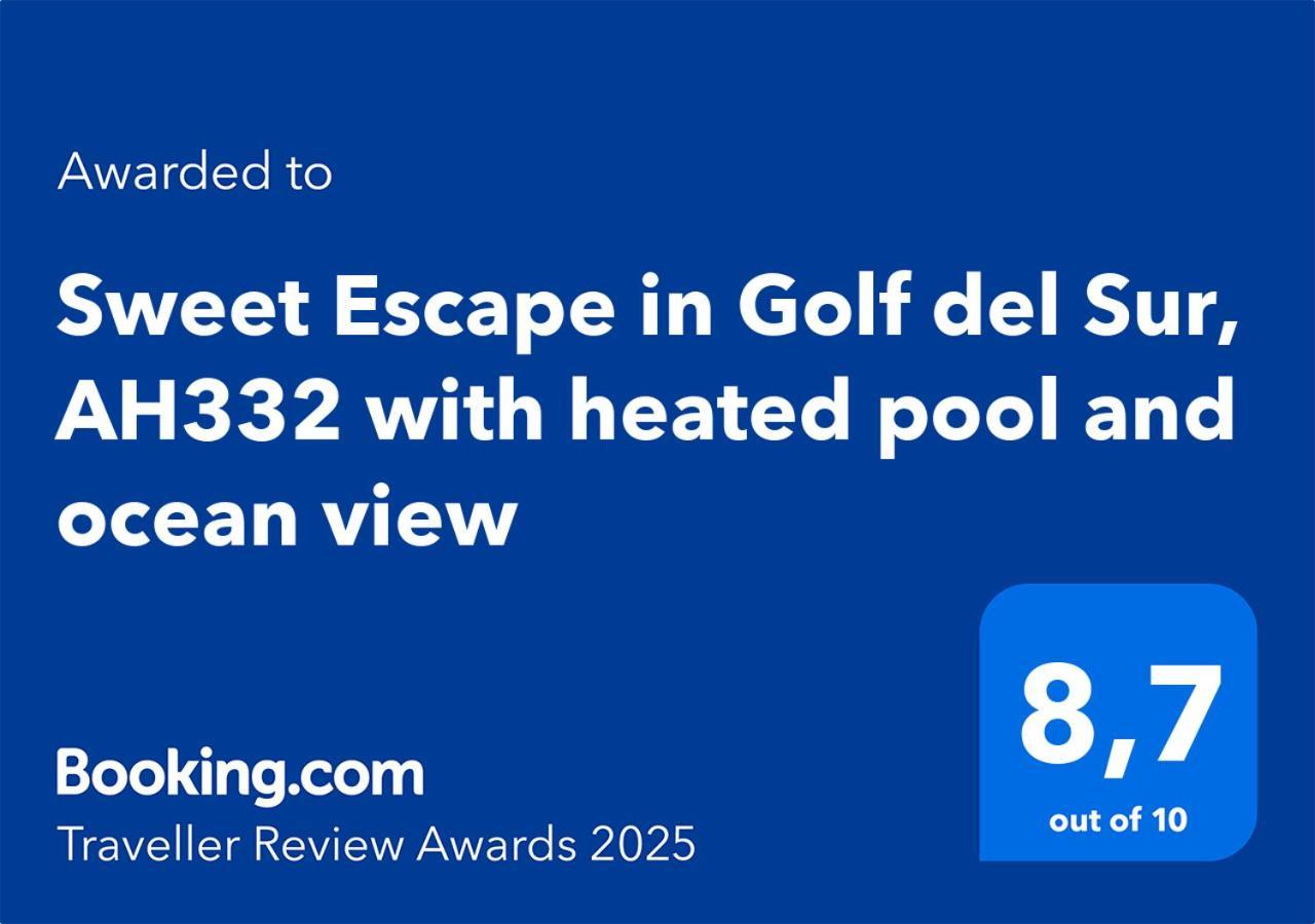Sweet Escape In Golf Del Sur, Ah332 With Heated Pool And Ocean View Apartman San Miguel de Abona Kültér fotó